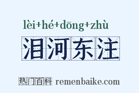泪河东注是什么意思的图片